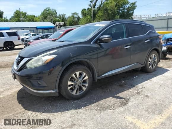 2015 Nissan Murano Platinum with VIN 5N1AZ2MH5FN260794, listed as a Copart auction lot 66384485 with 106,131 mi miles and Salvage title. Bid and sale history available at DreamBid. Image 1.
