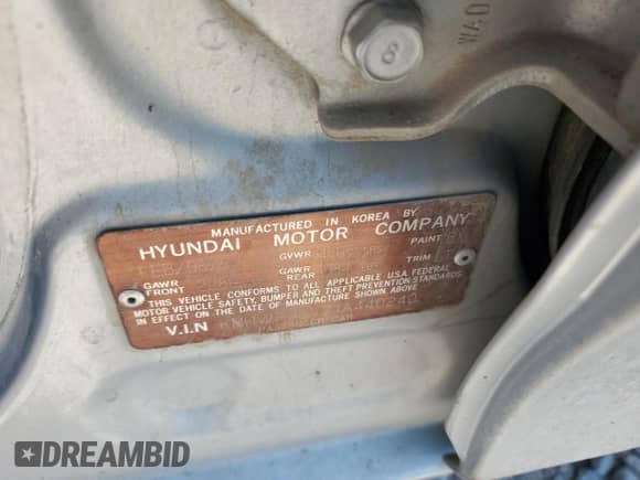 2001 Hyundai Sonata GLS z VIN KMHWF35V71A440240, wystawiony jako Copart lot #62955655 z przebiegiem 167 514 mil mil oraz Czysty tytuł • Clean title. Historia ofert i sprzedaży dostępna na DreamBid. Obrazek 12.