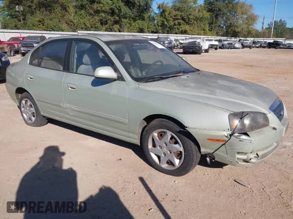 2004 Hyundai Elantra GLS with VIN KMHDN46D14U721703, listed as a IAAI auction lot 43436972 with 119,274 mi miles and . Bid and sale history available at DreamBid. Image 1.