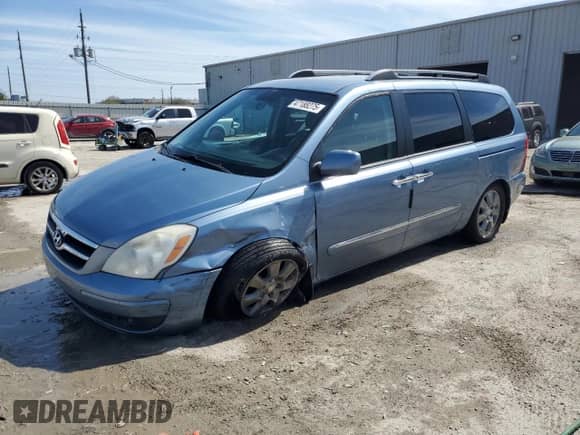 2007 Hyundai Entourage GLS с VIN KNDMC233976035993, выставлен на аукционе Copart как лот 47188275 с пробегом 241 369 миль миль и Списание • Salvage title. История ставок и продаж доступна на DreamBid. Изображение 1.