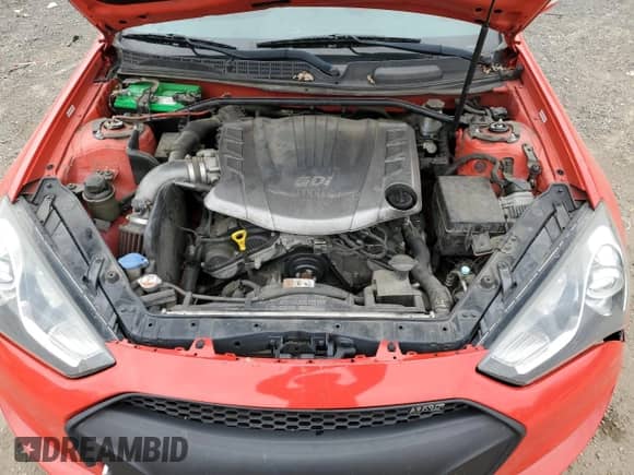 2014 Hyundai Genesis Coupe Grand Touring с VIN KMHHU6KJ9EU116034, выставлен на аукционе Copart как лот 80573814 с пробегом 150 324 миль миль и Списание • Salvage title. История ставок и продаж доступна на DreamBid. Изображение 11.