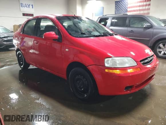 2005 Chevrolet Aveo LS with VIN KL1TD52665B299013, listed as a Copart auction lot 51605105 with 91,666 mi miles and Salvage title. Bid and sale history available at DreamBid. Image 4.
