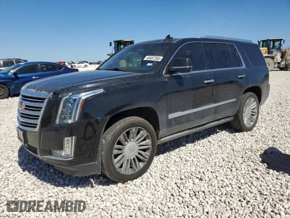 2018 Cadillac Escalade Platinum with VIN 1GYS4DKJXJR220277, listed as a Copart auction lot 48487265 with 96,642 mi miles and Clean title. Bid and sale history available at DreamBid. Image 1.
