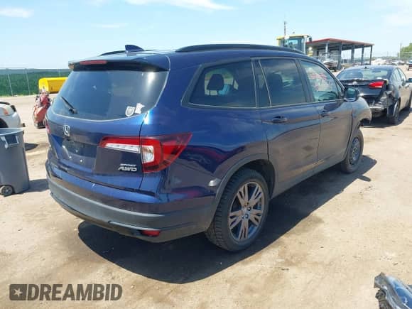 2022 Honda Pilot Sport z VIN 5FNYF6H39NB061486, wystawiony jako IAAI lot #42660338 z przebiegiem 33 469 mil mil oraz . Historia ofert i sprzedaży dostępna na DreamBid. Obrazek 4.