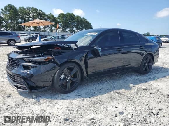 2025 Honda Accord Sport-L with VIN 1HGCY2F77SA051421, listed as a Copart auction lot 63022535 with 634 mi miles and Salvage title. Bid and sale history available at DreamBid. Image 1.