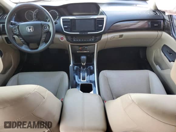 2017 Honda Accord EX-L with VIN 1HGCR2F97HA113004, listed as a Copart auction lot 70850685 with 113,073 mi miles and Salvage title. Bid and sale history available at DreamBid. Image 8.