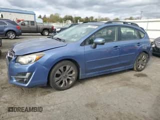 2015 Subaru Impreza Special Sports Premium z VIN JF1GPAT66F8221411, wystawiony jako Copart lot #87290005 z przebiegiem 102 244 mil mil oraz Szkoda całkowita • Salvage title. Historia ofert i sprzedaży dostępna na DreamBid. Obrazek 1.