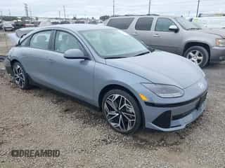 2024 Hyundai Ioniq 6 SEL with VIN KMHM34AC1RA080145, listed as a IAAI auction lot 42928948 with 6,278 mi miles and . Bid and sale history available at DreamBid. Image 1.