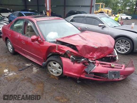 2001 Honda Accord EX with VIN 1HGCG16511A000135, listed as a IAAI auction lot 43187901 with 120,305 mi miles and . Bid and sale history available at DreamBid. Image 1.