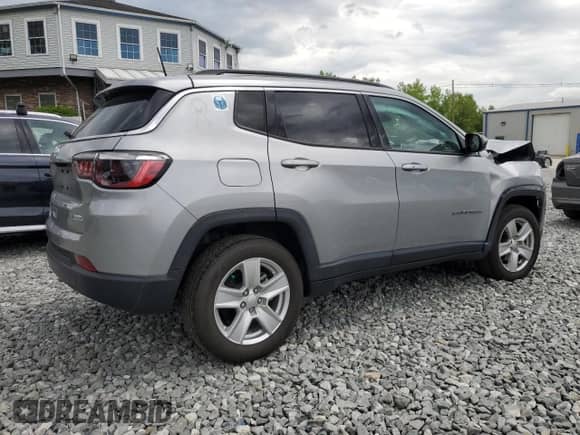 2022 Jeep Compass Latitude с VIN 3C4NJDBB0NT182902, выставлен на аукционе Copart как лот 58945135 с пробегом 18 910 миль миль и Списание • Salvage title. История ставок и продаж доступна на DreamBid. Изображение 3.