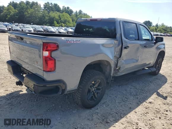 2024 Chevrolet Silverado 1500 Custom Trail Boss with VIN 3GCUDCED0RG366262, listed as a Copart auction lot 67849355 with 24,068 mi miles and Salvage title. Bid and sale history available at DreamBid. Image 3.