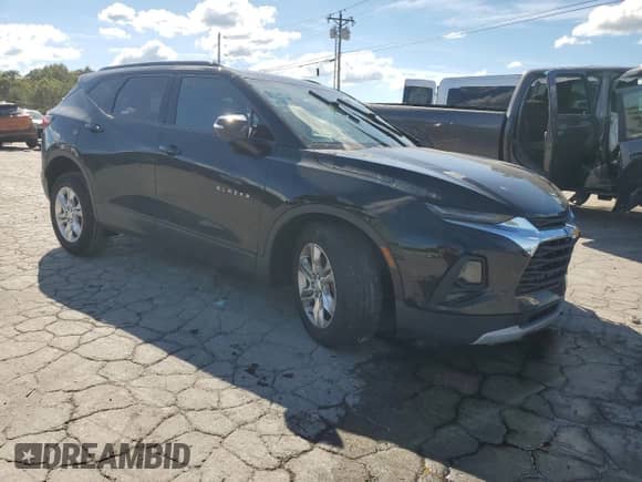 2020 Chevrolet Blazer LT with VIN 3GNKBCR47LS636882, listed as a Copart auction lot 84625865 with 81,903 mi miles and Salvage title. Bid and sale history available at DreamBid. Image 4.