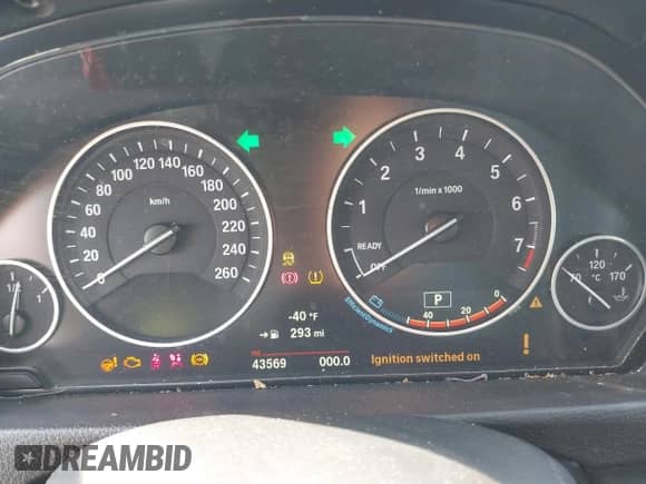 2016 BMW 3 Series 320i xDrive with VIN WBA8A3C59GK689623, listed as a IAAI auction lot 41472082 with 43,569 mi miles and . Bid and sale history available at DreamBid. Image 7.