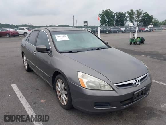 2006 Honda Accord EX-L with VIN 1HGCM66526A050992, listed as a IAAI auction lot 42917859 with 200,895 mi miles and . Bid and sale history available at DreamBid. Image 1.