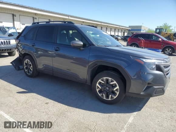 2025 Subaru Forester Premium z VIN JF2SLDDC9SH440722, wystawiony jako Copart lot #53974615 z przebiegiem 15 436 mil mil oraz Szkoda całkowita • Salvage title. Historia ofert i sprzedaży dostępna na DreamBid. Obrazek 4.