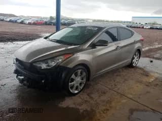 2012 Hyundai Elantra GLS with VIN 5NPDH4AE7CH092792, listed as a Copart auction lot 81143585 with 76,985 mi miles and Salvage title. Bid and sale history available at DreamBid. Image 1.
