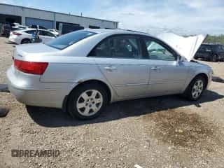 2009 Hyundai Sonata GLS z VIN 5NPET46C19H573429, wystawiony jako Copart lot #70836055 z przebiegiem 172 412 mil mil oraz Szkoda całkowita • Salvage title. Historia ofert i sprzedaży dostępna na DreamBid. Obrazek 3.