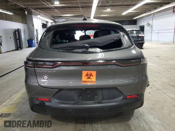 2024 Dodge Hornet GT Plus with VIN ZACNDFBN7R3A12165, listed as a Copart auction lot 49233215 with Not provided miles and Salvage title. Bid and sale history available at DreamBid. Image 6.