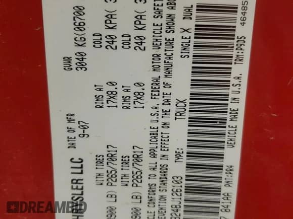 2008 Dodge 1500 Laramie with VIN 1D7HU18248J126103, listed as a Copart auction lot 83648734 with 202,840 mi miles and Clean title. Bid and sale history available at DreamBid. Image 14.