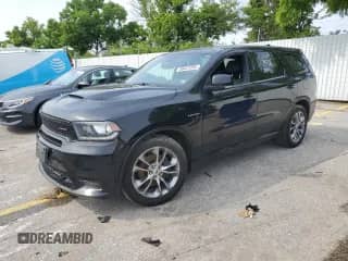 2020 Dodge Durango R/T with VIN 1C4SDJCT4LC283384, listed as a Copart auction lot 58437295 with 107,344 mi miles and Salvage title. Bid and sale history available at DreamBid. Image 1.