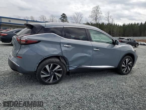 2022 Nissan Murano SL с VIN 5N1AZ2CJ1NC108624, выставлен на аукционе Copart как лот 49887465 с пробегом 29 733 миль миль и Списание • Salvage title. История ставок и продаж доступна на DreamBid. Изображение 3.
