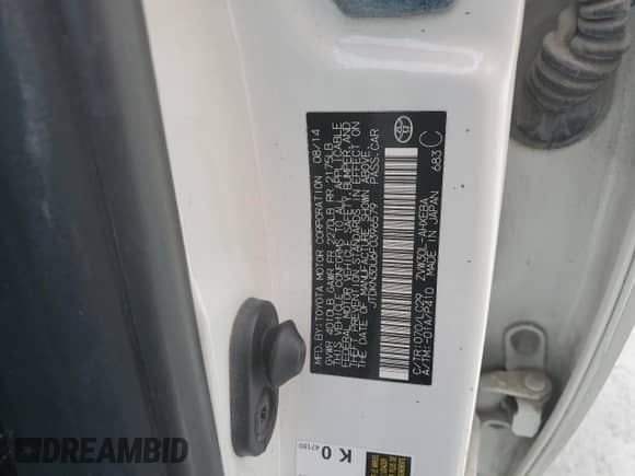 2015 Toyota Prius Persona Series z VIN JTDKN3DU6F0396579, wystawiony jako Copart lot #86179035 z przebiegiem 288 923 mil mil oraz Szkoda całkowita • Salvage title. Historia ofert i sprzedaży dostępna na DreamBid. Obrazek 12.