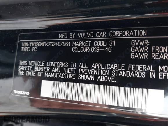 2016 Volvo S60 T5 Drive-E Premier z VIN YV126MFK7G2407961, wystawiony jako IAAI lot #42640958 z przebiegiem 96 884 mil mil oraz . Historia ofert i sprzedaży dostępna na DreamBid. Obrazek 9.