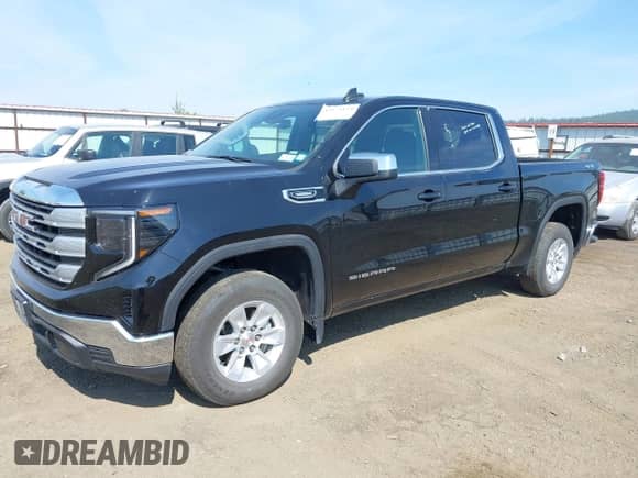 2024 GMC Sierra 1500 SLE with VIN 1GTPUBEK0RZ374142, listed as a IAAI auction lot 42574154 with 29,618 mi miles and . Bid and sale history available at DreamBid. Image 2.