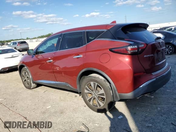 2019 Nissan Murano S with VIN 5N1AZ2MJ0KN114624, listed as a Copart auction lot 87110155 with 15,384 mi miles and Non repairable. Bid and sale history available at DreamBid. Image 2.