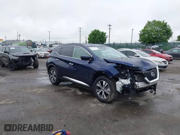 2023 Nissan Murano SV with VIN 5N1AZ2BJXPC102969, listed as a IAAI auction lot 42229859 with 45,612 mi miles and . Bid and sale history available at DreamBid. Image 1.