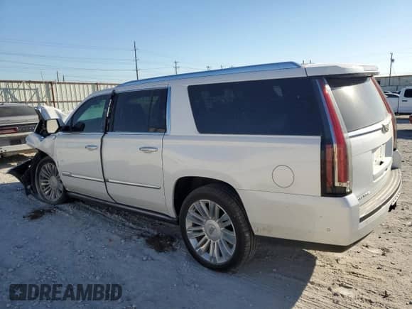 2020 Cadillac Escalade ESV Platinum с VIN 1GYS4KKJ4LR270678, выставлен на аукционе Copart как лот 73732424 с пробегом Не указан миль и Списание • Salvage title. История ставок и продаж доступна на DreamBid. Изображение 2.