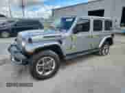 2021 Jeep Wrangler Unlimited Sahara High Altitude with VIN 1C4HJXEN3MW563852, listed as a Copart auction lot 65043775 with 42,626 mi miles and Salvage title. Bid and sale history available at DreamBid. Image 1.