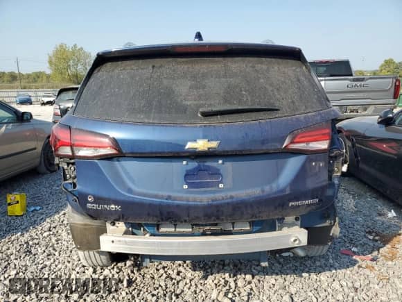 2022 Chevrolet Equinox Premier with VIN 2GNAXNEV5N6122022, listed as a Copart auction lot 80500995 with 31,109 mi miles and Salvage title. Bid and sale history available at DreamBid. Image 6.