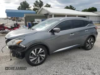 2017 Nissan Murano Platinum с VIN 5N1AZ2MG7HN189284, выставлен на аукционе Copart как лот 58345885 с пробегом 121 224 миль миль и Чистый • Clean title. История ставок и продаж доступна на DreamBid. Изображение 1.