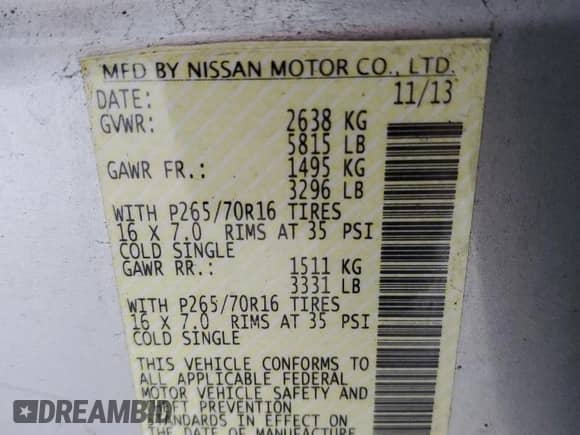 2014 Nissan Frontier SV z VIN 1N6AD0EV4EN713102, wystawiony jako Copart lot #87480045 z przebiegiem 159 405 mil mil oraz Czysty tytuł • Clean title. Historia ofert i sprzedaży dostępna na DreamBid. Obrazek 12.