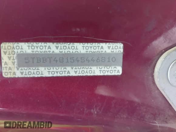 2004 Toyota Tundra Limited с VIN 5TBBT48154S446810, выставлен на аукционе IAAI как лот 43232454 с пробегом 183 243 миль миль и . История ставок и продаж доступна на DreamBid. Изображение 9.