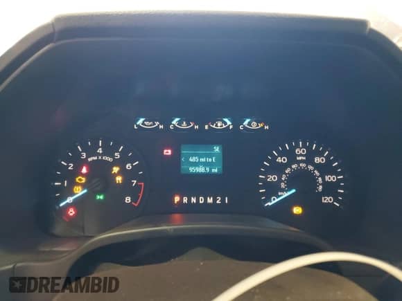 2020 Ford F-150 XL with VIN 1FTMF1CB9LKF19205, listed as a Copart auction lot 87380525 with 95,988 mi miles and Salvage title. Bid and sale history available at DreamBid. Image 9.