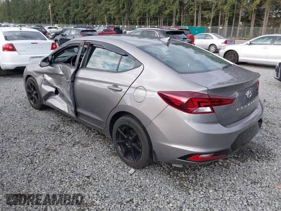 2020 Hyundai Elantra Value Edition with VIN KMHD84LF6LU950440, listed as a IAAI auction lot 43151294 with 106,525 mi miles and . Bid and sale history available at DreamBid. Image 3.