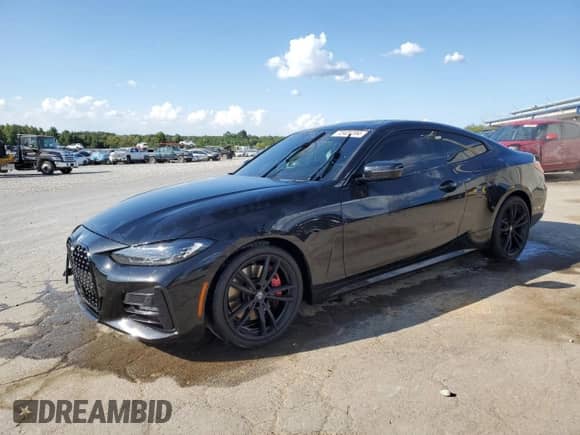 2023 BMW 4 Series 430i xDrive with VIN WBA73AP02PCL47210, listed as a Copart auction lot 72401194 with 27,518 mi miles and Salvage title. Bid and sale history available at DreamBid. Image 1.
