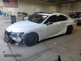 2021 Lexus IS 350 F Sport z VIN JTHGZ1E20M5018686, wystawiony jako Copart lot #67640695 z przebiegiem 31 125 mil mil oraz Szkoda całkowita • Salvage title. Historia ofert i sprzedaży dostępna na DreamBid. Obrazek 1.