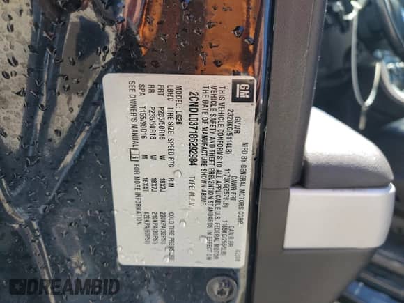 2008 Chevrolet Equinox Sport с VIN 2CNDL037186292984, выставлен на аукционе Copart как лот 53504055 с пробегом 129 427 миль миль и Списание • Salvage title. История ставок и продаж доступна на DreamBid. Изображение 13.