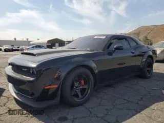 2018 Dodge Challenger with VIN 2C3CDZH91JH100814, listed as a Copart auction lot 74995334 with 4,295 mi miles and Salvage title. Bid and sale history available at DreamBid. Image 1.