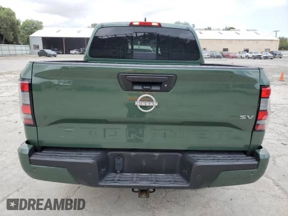 2024 Nissan Frontier SV with VIN 1N6ED1EJ4RN652165, listed as a Copart auction lot 55844165 with 21,506 mi miles and Salvage title. Bid and sale history available at DreamBid. Image 6.