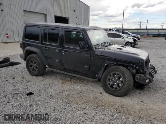 2022 Jeep Wrangler Unlimited Willys Sport с VIN 1C4HJXDM3NW257308, выставлен на аукционе Copart как лот 70138385 с пробегом 76 768 миль миль и Списание • Salvage title. История ставок и продаж доступна на DreamBid. Изображение 4.