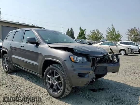 2021 Jeep Grand Cherokee 80th Anniversary with VIN 1C4RJFBG2MC580521, listed as a Copart auction lot 71565465 with 48,461 mi miles and Salvage title. Bid and sale history available at DreamBid. Image 14.