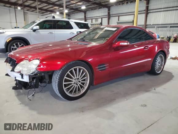 2005 Mercedes-Benz SL 500 with VIN WDBSK75F35F102923, listed as a Copart auction lot 85720065 with Not provided miles and Salvage title. Bid and sale history available at DreamBid. Image 1.