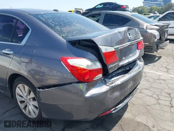 2015 Honda Accord EX-L with VIN 1HGCR2F89FA203453, listed as a IAAI auction lot 43130989 with 87,094 mi miles and . Bid and sale history available at DreamBid. Image 6.