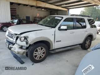 2008 Ford Explorer Eddie Bauer with VIN 1FMEU74858UA26435, listed as a Copart auction lot 62370115 with 176,779 mi miles and Salvage title. Bid and sale history available at DreamBid. Image 1.