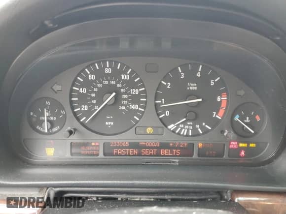 2001 BMW 7 Series 740iL with VIN WBAGH83461DP21421, listed as a Copart auction lot 84357185 with 233,065 mi miles and Clean title. Bid and sale history available at DreamBid. Image 9.