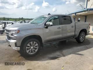 2022 Chevrolet Silverado 1500 LT with VIN 1GCPYJEK2NZ208035, listed as a Copart auction lot 62480315 with 43,148 mi miles and Salvage title. Bid and sale history available at DreamBid. Image 1.